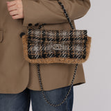 Chanel 2005 Tweed East West Flap Bag