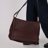 Bottega Veneta Buffalo Full Flap Messenger Bag
