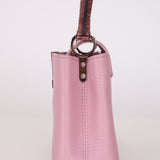 Rare Louis Vuitton Pink Taurillon Ring Lizard Trim Capucines BB