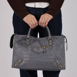 Balenciaga Croc Embossed Medium City Bag Giant 12