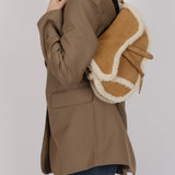 Limited Edition Dior 2020 Medium Shearling Saddle Bag