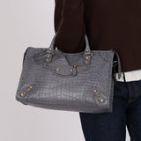 Balenciaga Croc Embossed Medium City Bag Giant 12