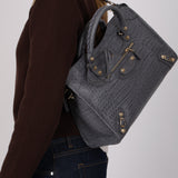Balenciaga Croc Embossed Medium City Bag Giant 12