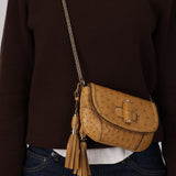 Rare Gucci Ostrich Chain 1947 Bag