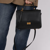 Balenciaga 2023 Small Box Leather Money Top Handle Bag