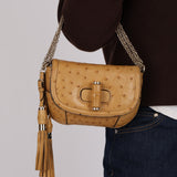 Rare Gucci Ostrich Chain 1947 Bag