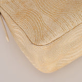 Rare Fendi Beige Goatskin Rose Quartz Double Flap Baguette