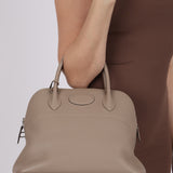 Hermès 2016 Gris Tourterelle Taurillon Clémence Bolide 31 PHW