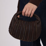 Bottega Veneta Chocolate Dune Mini Hobo Bag