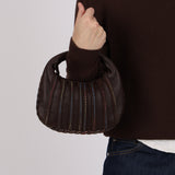 Bottega Veneta Chocolate Dune Mini Hobo Bag