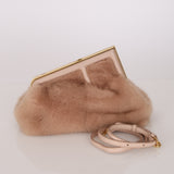 Fendi Blush Mink Small First Clutch