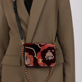 Chanel Mini Flap Paris Cosmopolite Velvet Camellia and Lambskin 2017 AGHW