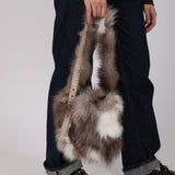 Rare Fendi Zucchino Strip Mink Fur Sling