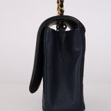 Chanel 2019 Navy Caviar Filigree Small Flap Bag