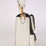 Fendi Blanc Leather Romano Multi Pocket Baguette
