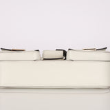 Fendi Blanc Leather Romano Multi Pocket Baguette