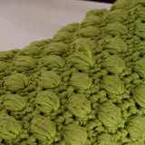 Fendi Lime Green Crochet Popcorn Baguette