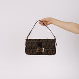Rare Fendi Zucca Baguette Bag GHW