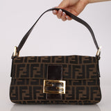 Rare Fendi Zucca Baguette Bag GHW