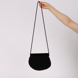 Fendi Velour Beaded Zucca Evening Bag