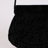 Fendi Velour Beaded Zucca Evening Bag