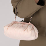 Chanel Kisslock Clutch Pink Satin Taffeta 2011 RHW