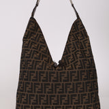 Fendi Zucca Double Zip Twin Hobo