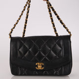 Chanel 1996 Lambskin Small Diana Bag 24K GP