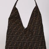 Fendi Zucca Double Zip Twin Hobo