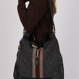 Gucci Tweed Webbed Jackie 1961 Bag
