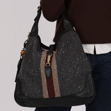 Gucci Tweed Webbed Jackie 1961 Bag