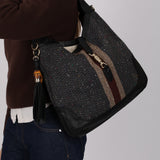 Gucci Tweed Webbed Jackie 1961 Bag