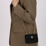 Chanel 2000s Grosgrain Mini Bijoux Chain Mini Turnlock Flap 24K GP