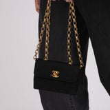 Chanel 2000s Grosgrain Mini Bijoux Chain Mini Turnlock Flap 24K GP