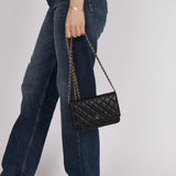 Chanel 2019 Black Lambskin Wallet on Chain GHW