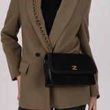 Chanel 1989 Jersey Single Flap 24K GP