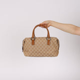 Gucci GG Canvas O-Ring Boston Bag