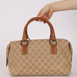 Gucci GG Canvas O-Ring Boston Bag