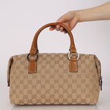 Gucci GG Canvas O-Ring Boston Bag