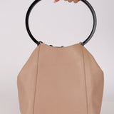 Runway Gucci 1999 Beige Curtain Ring Bucket Bag