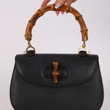 Gucci Goatskin 1947 Small Bamboo Handle Bag