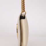 Gucci Mystic White Roxy Calfskin Blondie Chain Shoulder Flap