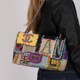 Ultra-Rare Chanel 2011 Patchwork Jumbo Single Flap Bag