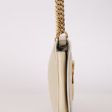 Gucci Mystic White Roxy Calfskin Blondie Chain Shoulder Flap