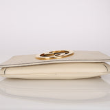 Gucci Mystic White Roxy Calfskin Blondie Chain Shoulder Flap