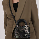 Ultra-Rare Dior Mini Lady Satin Beaded 2016