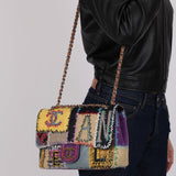 Ultra-Rare Chanel 2011 Patchwork Jumbo Single Flap Bag