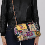 Ultra-Rare Chanel 2011 Patchwork Jumbo Single Flap Bag