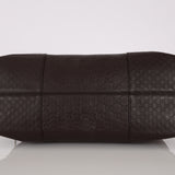 Gucci Chocolate Guccissima Bree Large Leather Dome Bag