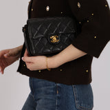 Rare Chanel 1992 Lambskin Mini Kelly 24K GP